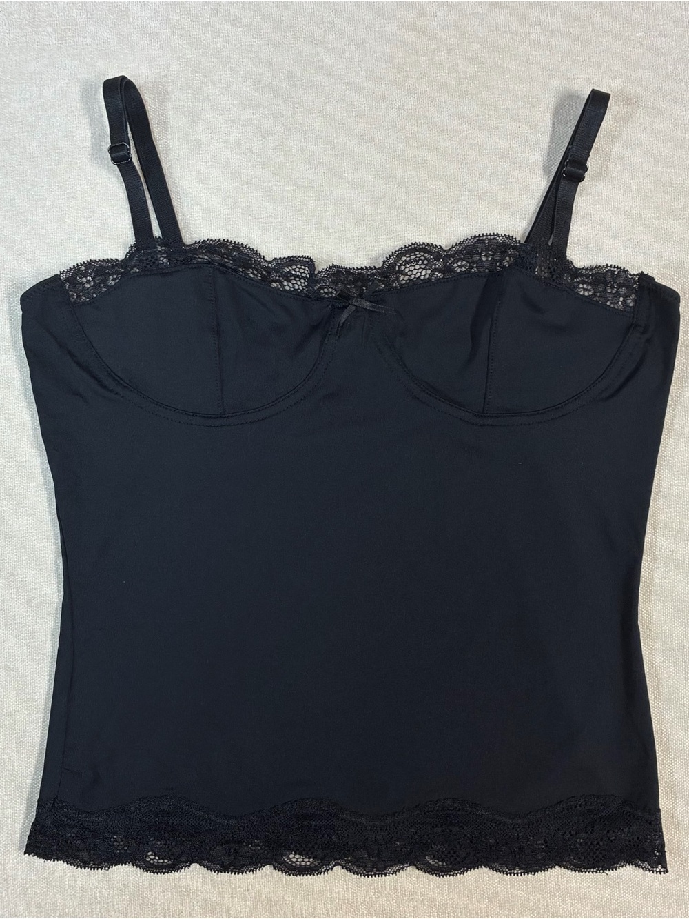 Lioness Top Model Black Lace Bustier Cami Corset Top Size S